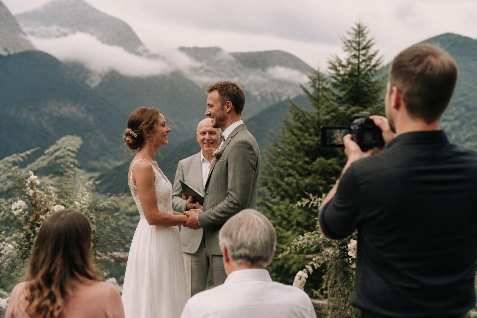 Een intieme bruiloft (micro wedding) filmen