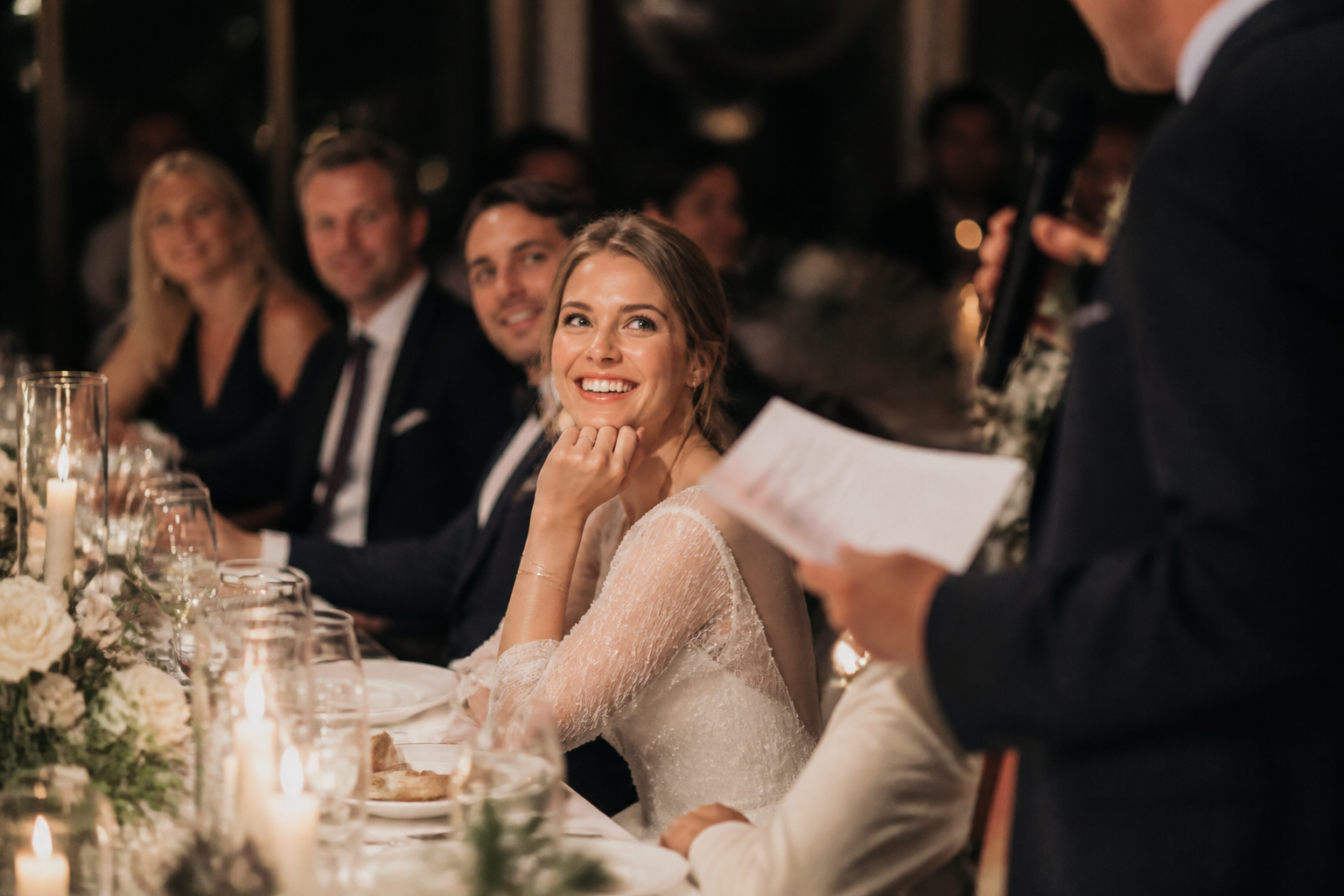 Speeches en het diner vastleggen