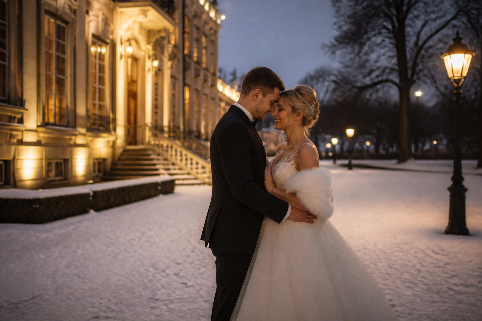 Trouwen in de winter: filmen met weinig licht